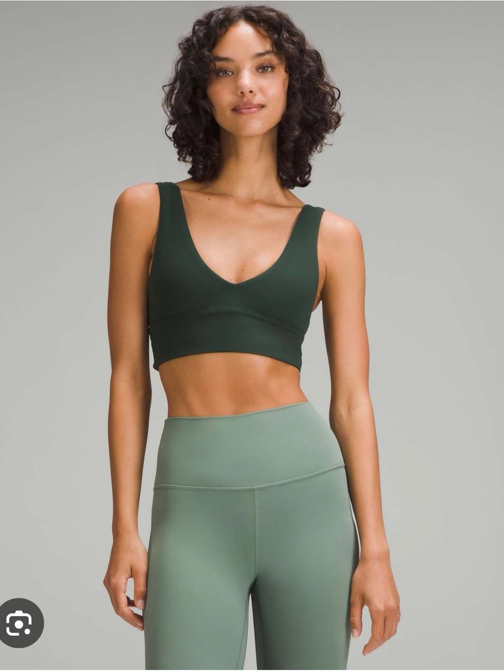 Lululemon Align V-Neck Bra, Legacy Green